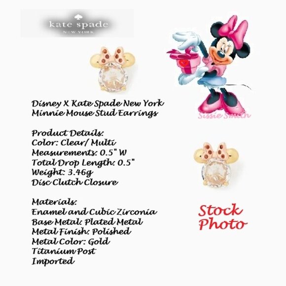 Disney X ♠️ Kate Spade ♠️ New York Minni Mouse Trio Set - Picture 10 of 16